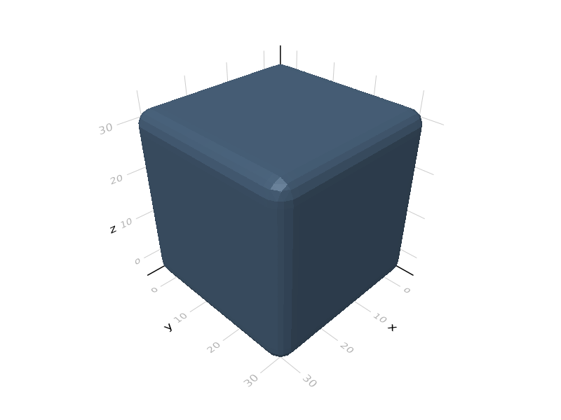 example: an offset cube
