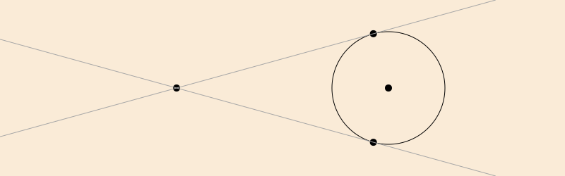 point circle tangents